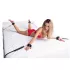 ZADO - bondage set voor aan bed - leer - zwart