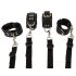 ZADO - Leren bed bondage set (zwart)