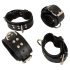 ZADO - Leren bed bondage set (zwart)
