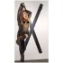 ZADO - spreidkruis bondage set - zwart - wandmontage