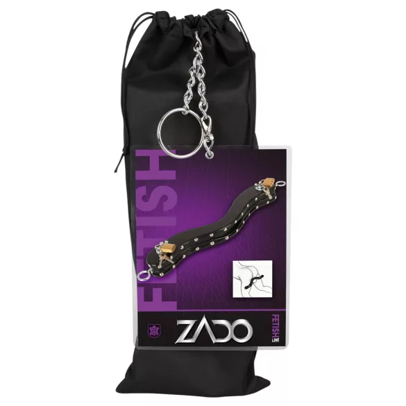 ZADO - ballen-straffetui van leer (zwart)