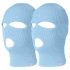 Balaclava - gebreide zuigmasker met 3 openingen (blauw)