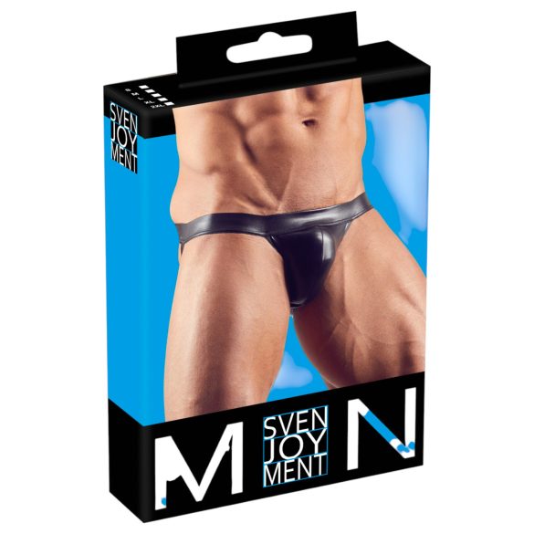 Svenjoyment - glanzende jockstrap (zwart)