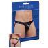Glanzende minimalistische herenslip (zwart) - XL