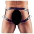 Svenjoyment - harnas met penisenring (zwart) - M/L