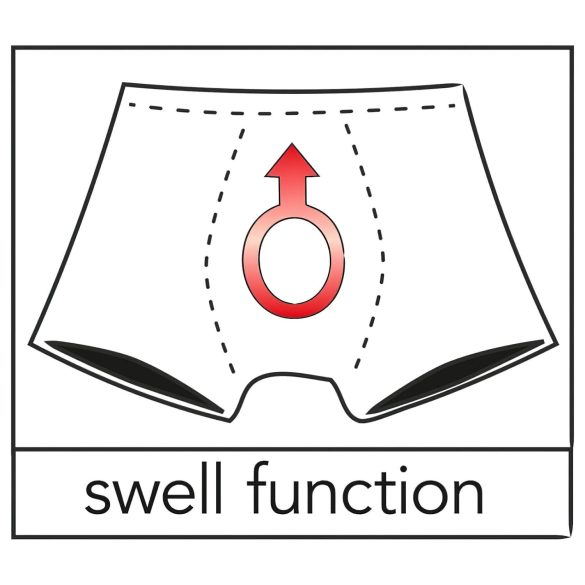 Afneembare herenstring (zwart) - L
