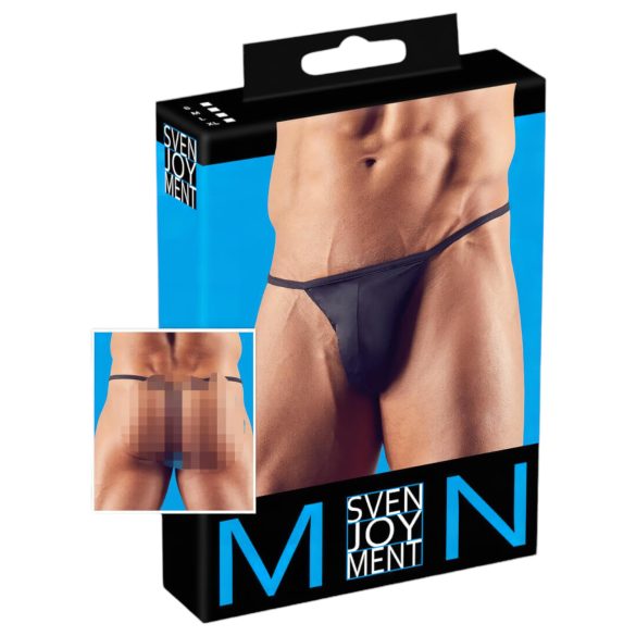 Zwarte heren mini-string - M