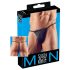 Zwarte heren mini-string - M