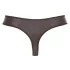 Svenjoyment - heren string - glanzend met strass en rits - zwart - L