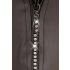 Svenjoyment - Glanzende Heren String met Strass en Rits (Zwart) - XL