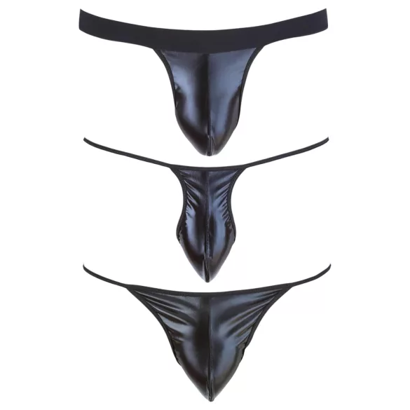 Svenjoyment - heren string set - zwart - 3-delig - S/L