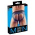 Svenjoyment - Open jock slip (zwart-blauw)