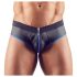 Svenjoyment - Open jock slip (zwart-blauw)
