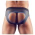 Svenjoyment - Open jock slip (zwart-blauw)