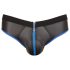 Svenjoyment - Open jock slip (zwart-blauw)