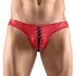 Svenjoyment - heren slip met veters - zwart rood - M