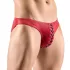 Svenjoyment - heren slip met veters - zwart rood - M