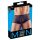 Transparante strepenboxer (zwart) - M