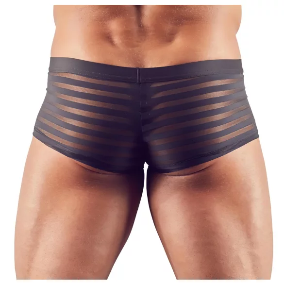 Mannenboxer - transparant - gestreept - zwart - XXL
