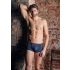 NEK - zwarte boxershort met veters en netstof inzet (blauw)