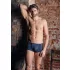 NEK - herenboxer - vetersluiting en netinzet - zwart/blauw