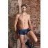 NEK - herenboxer - vetersluiting en netinzet - zwart/blauw
