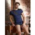 NEK - herenboxer - vetersluiting en netinzet - zwart/blauw
