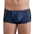 NEK - zwarte boxershort met veters en netstof inzet (blauw) - M