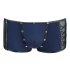 NEK - zwarte boxershort met veters en netstof inzet (blauw) - M