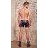 NEK - Boxershort met rode zijstrepen en rits (zwart) - M