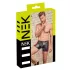 NEK - herenboxer met rits - rood inzetstuk - zwart - L