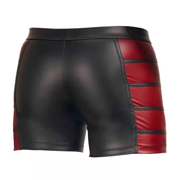 NEK - herenboxer met rits - rood inzetstuk - zwart - L