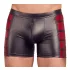 NEK - herenboxer met rits - rood inzetstuk - zwart - XL