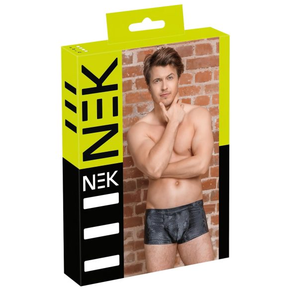 NEK - Boxershort met slangenhuidprint (zwart)