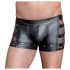 NEK - geribbelde, ritssluiting boxershort (zwart) - L