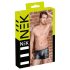 NEK - geribbelde, ritssluiting boxershort (zwart) - L