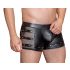 NEK - geribbelde, ritssluiting boxershort (zwart) - L