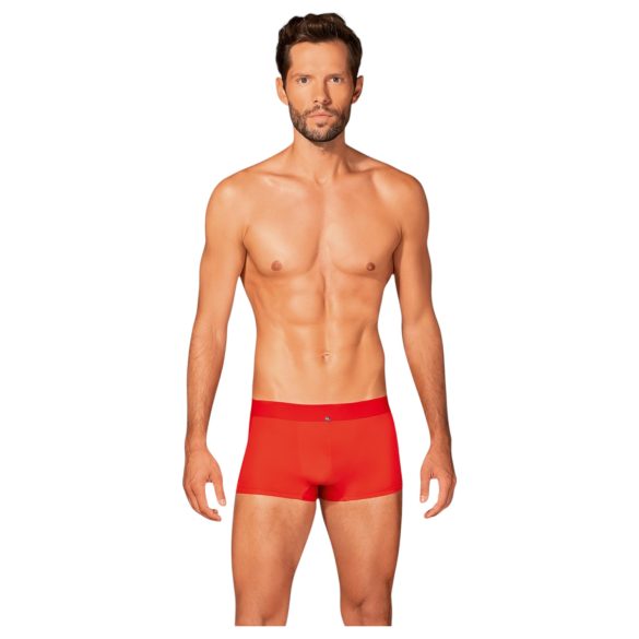 Obsessive - rode boxer met doorschijnende zijden - L/XL