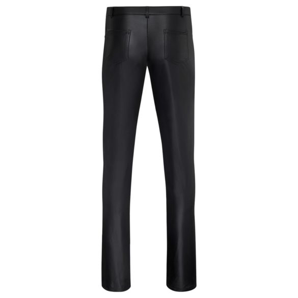 NEK - glanzend effect legging (zwart) - L