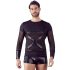 NEK - Zwarte lange mouw shirt met kruisband voor heren - XL