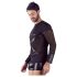 NEK - Zwarte lange mouw shirt met kruisband voor heren - XL