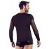 NEK - Zwarte lange mouw shirt met kruisband voor heren - XL