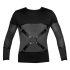 NEK - Zwarte lange mouw shirt met kruisband voor heren - XL