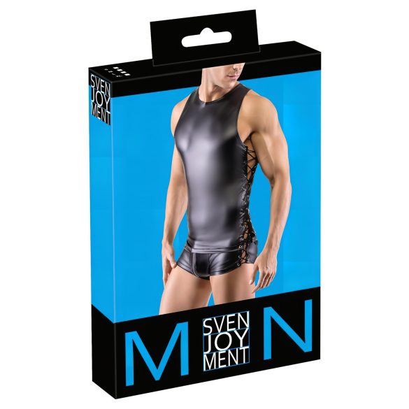 Svenjoyment - zijveter mat zwart heren shirt - M