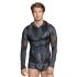 NEK - Herensweater met slangenprint en capuchon (zwart)