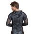 NEK - Herensweater met slangenprint en capuchon (zwart)