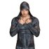NEK - Herensweater met slangenprint en capuchon (zwart) - L