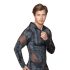 NEK - Herensweater met slangenprint en capuchon (zwart) - L