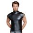 NEK - herenshirt met studs en netdetails (zwart)