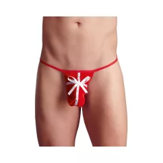 Cadeau - kerststring voor mannen - rood - S-L